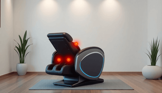 Modern massage chair showcasing advanced features for various massage techniques in a serene environment