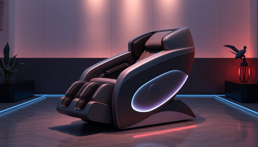 Stylish massage chair showcasing the best massage chair benefits for home use in a modern interior setting