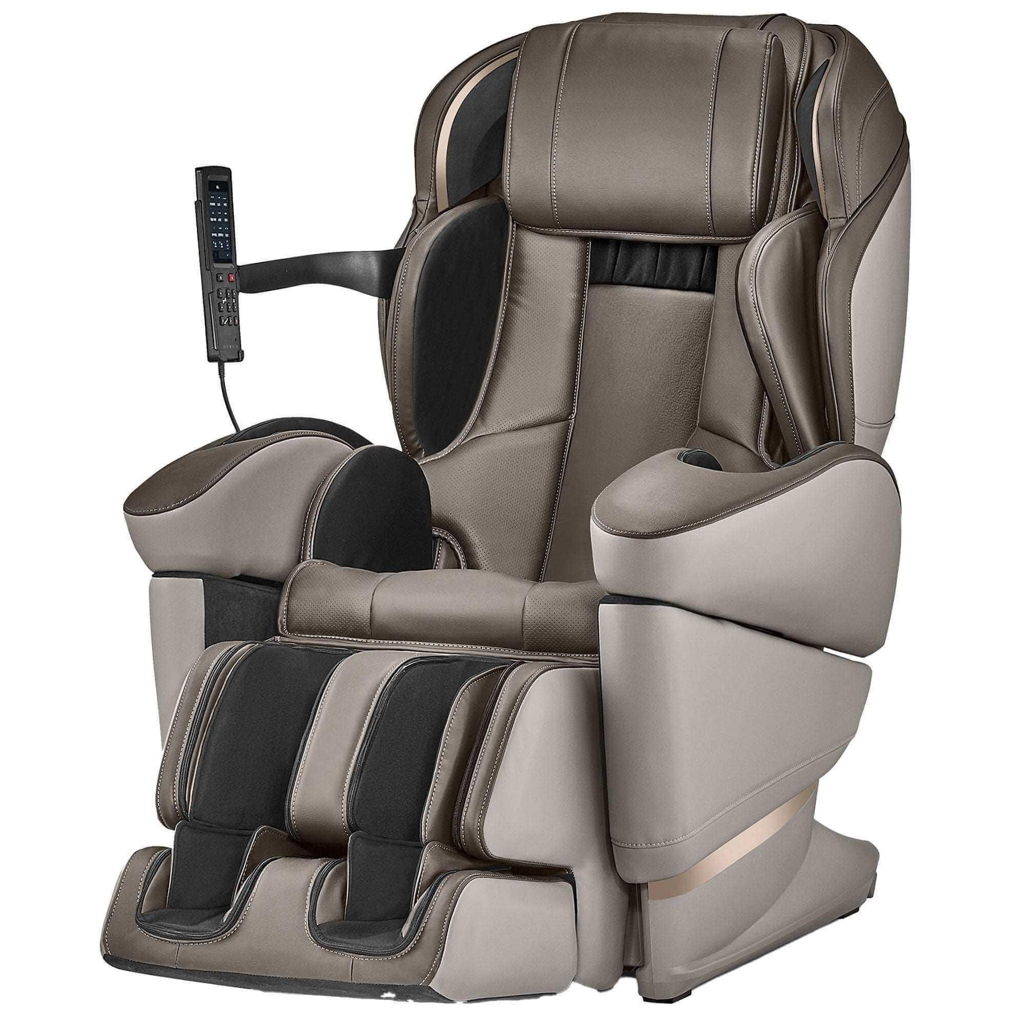 Synca Wellness JP-3000 Massage Chair electric massaging chair in gray and black with remote control