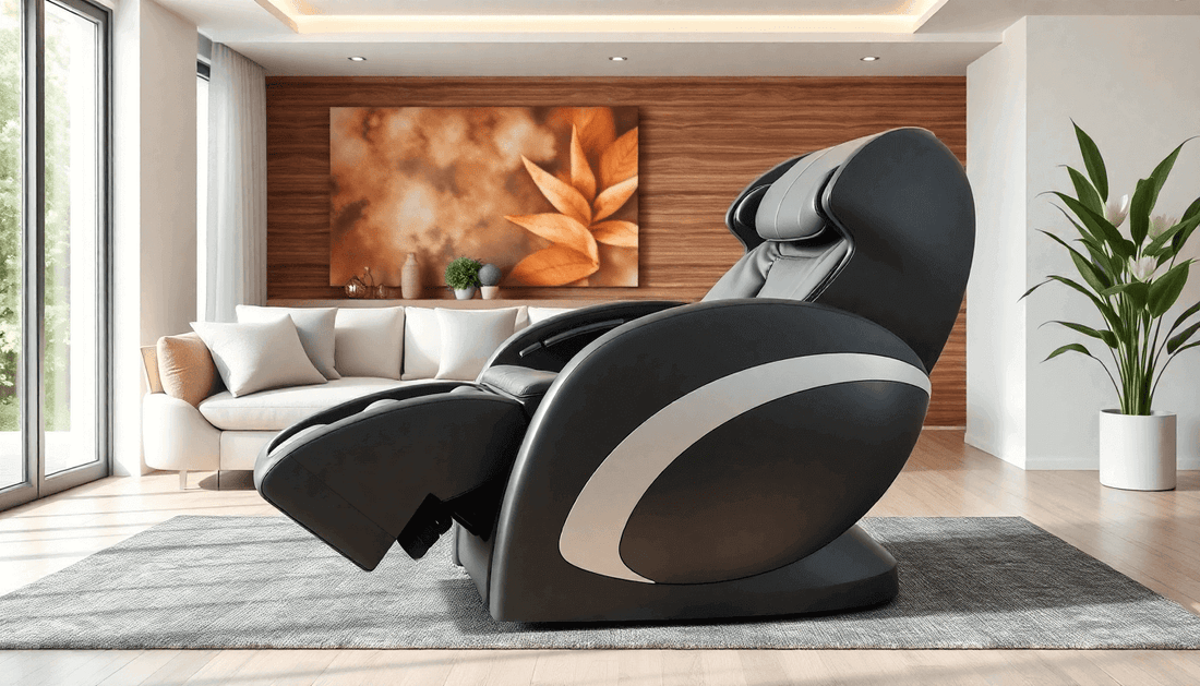 Fujiiryoki Massage Chairs in a modern living room setting with stylish decor