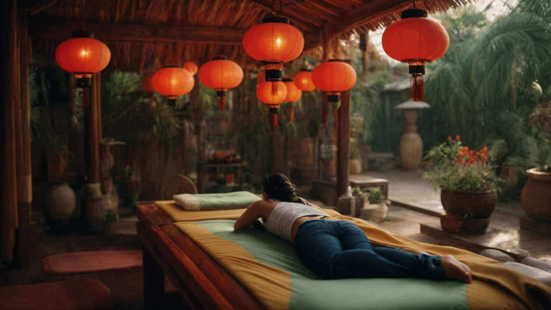 5 Reasons You Need a Neck and Shoulder Massager in Your Life, a person lying face down on a cushioned massage table