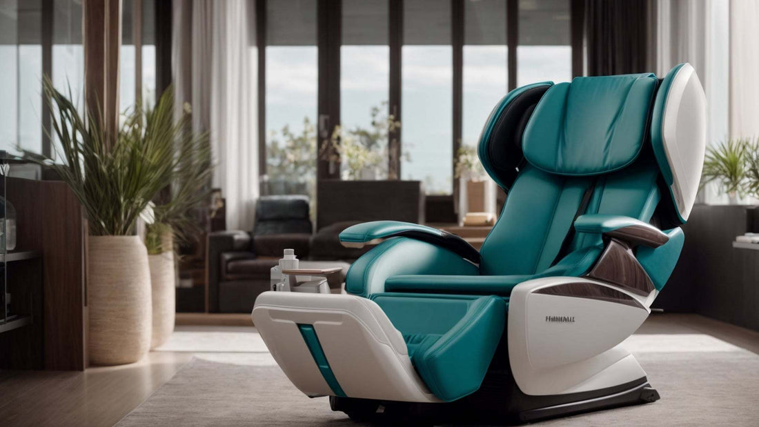Massage chair and massage tools reducing inflammation through percussive therapy, compression, and heat therapy for muscle recovery.