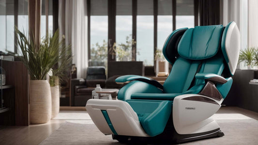 Massage chair and massage tools reducing inflammation through percussive therapy, compression, and heat therapy for muscle recovery.