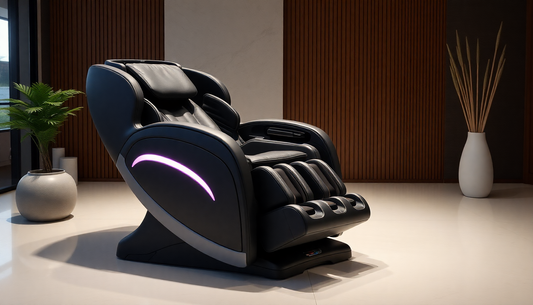 Modern Fujiiryoki massage chairs designed for ultimate relaxation in a stylish living space
