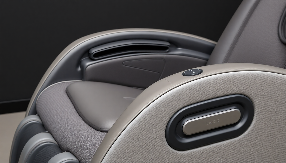 Close-up of a modern massage chair highlighting controls and comfortable design for expert tips for maximizing massage chair effectiveness