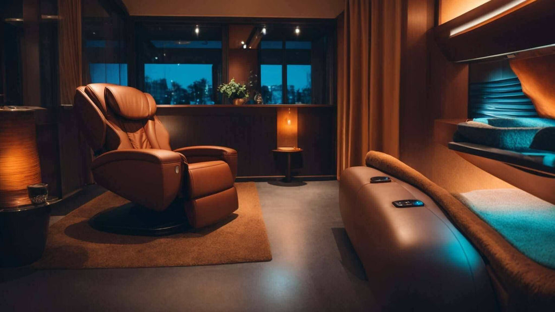Massage chair in brown leather with padded arms and footrest, Experience Ultimate Comfort: Top Features to Look for in a Massage Chair