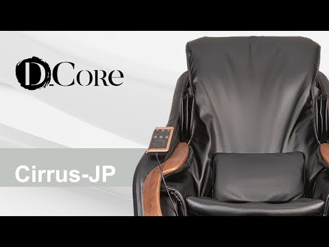 D.Core Cirrus-JP Japanese massage chair showcasing sleek design and control panel, exploring if are Japanese massage chairs worth it