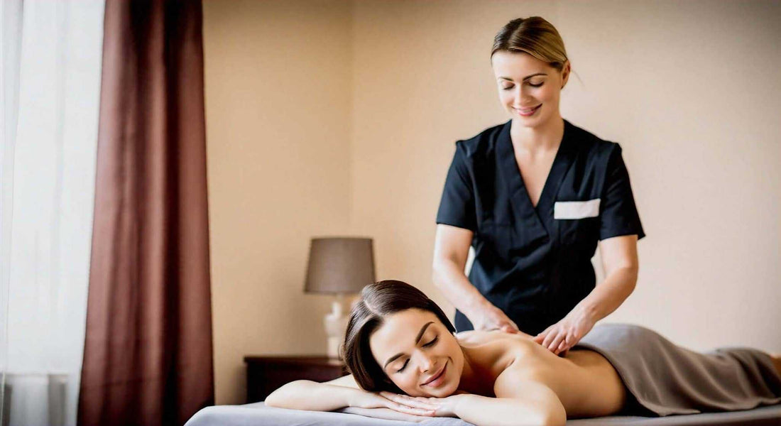 Is it OK to Sit in a Massage Chair Every Day? A massage therapist in a black uniform massages a woman lying face down