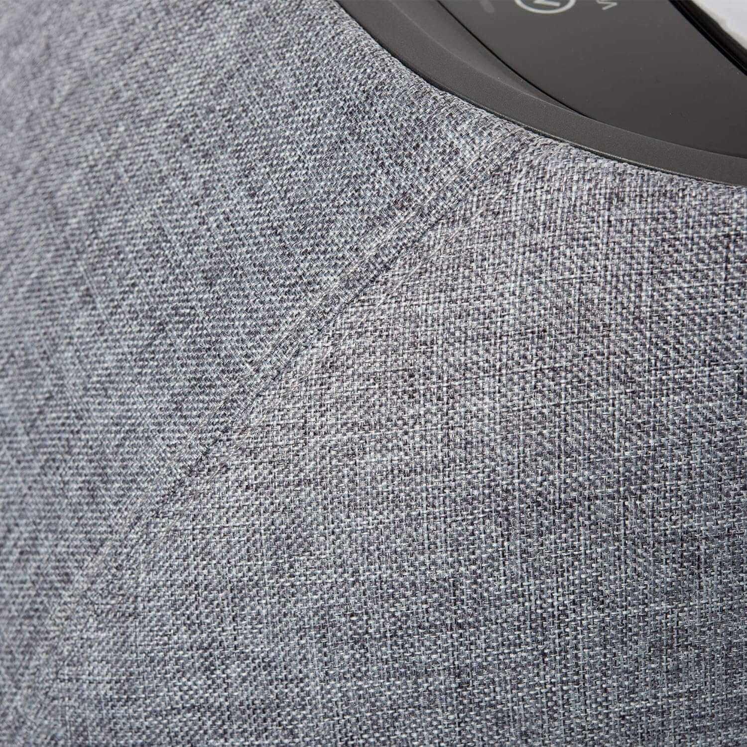 Close-up of Inner Balance Arch Refresh Foot Massager fabric texture and control panel