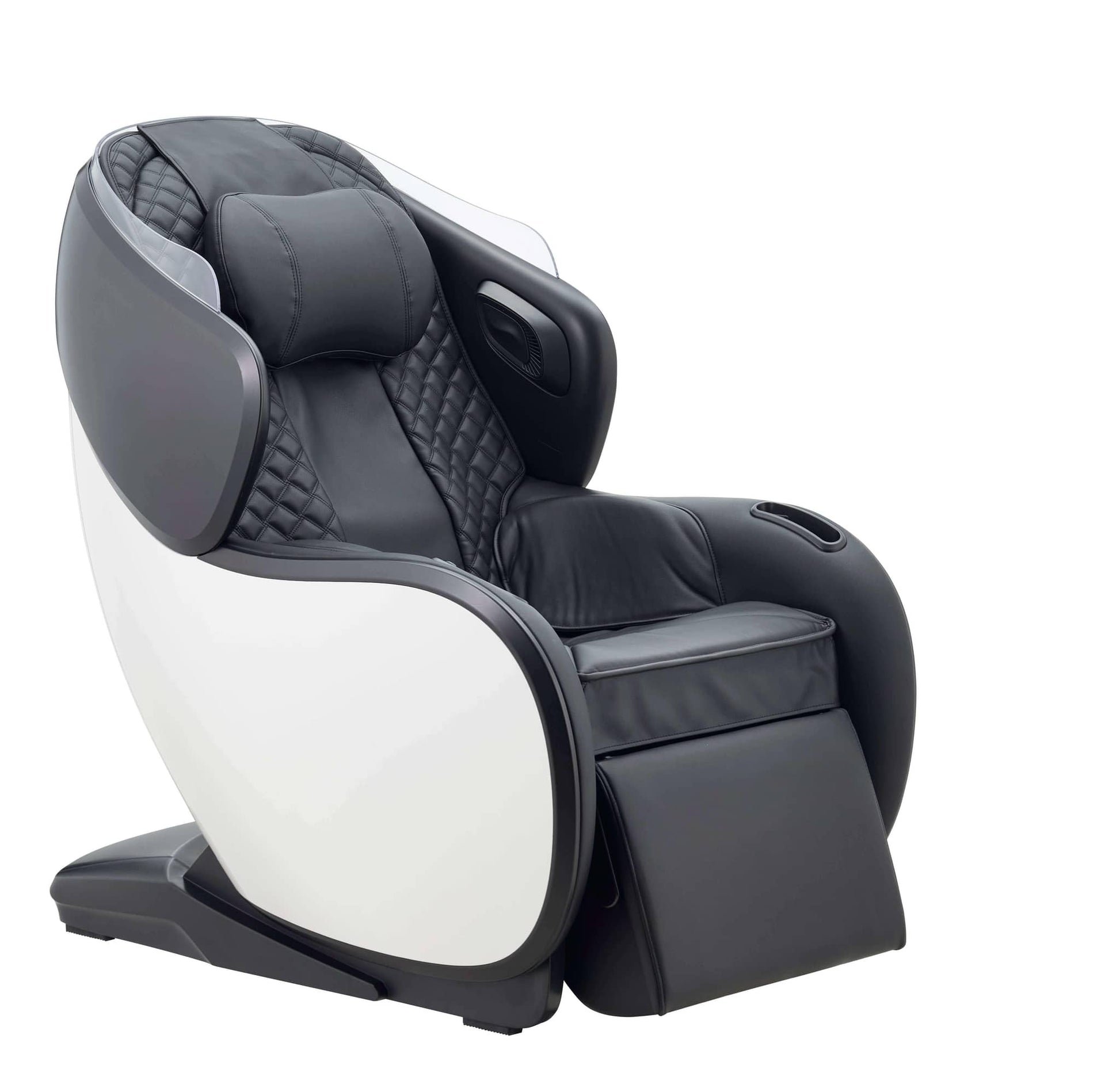 Fujiiryoki CirC 3 Massage Chair in sleek black and white design with ergonomic support