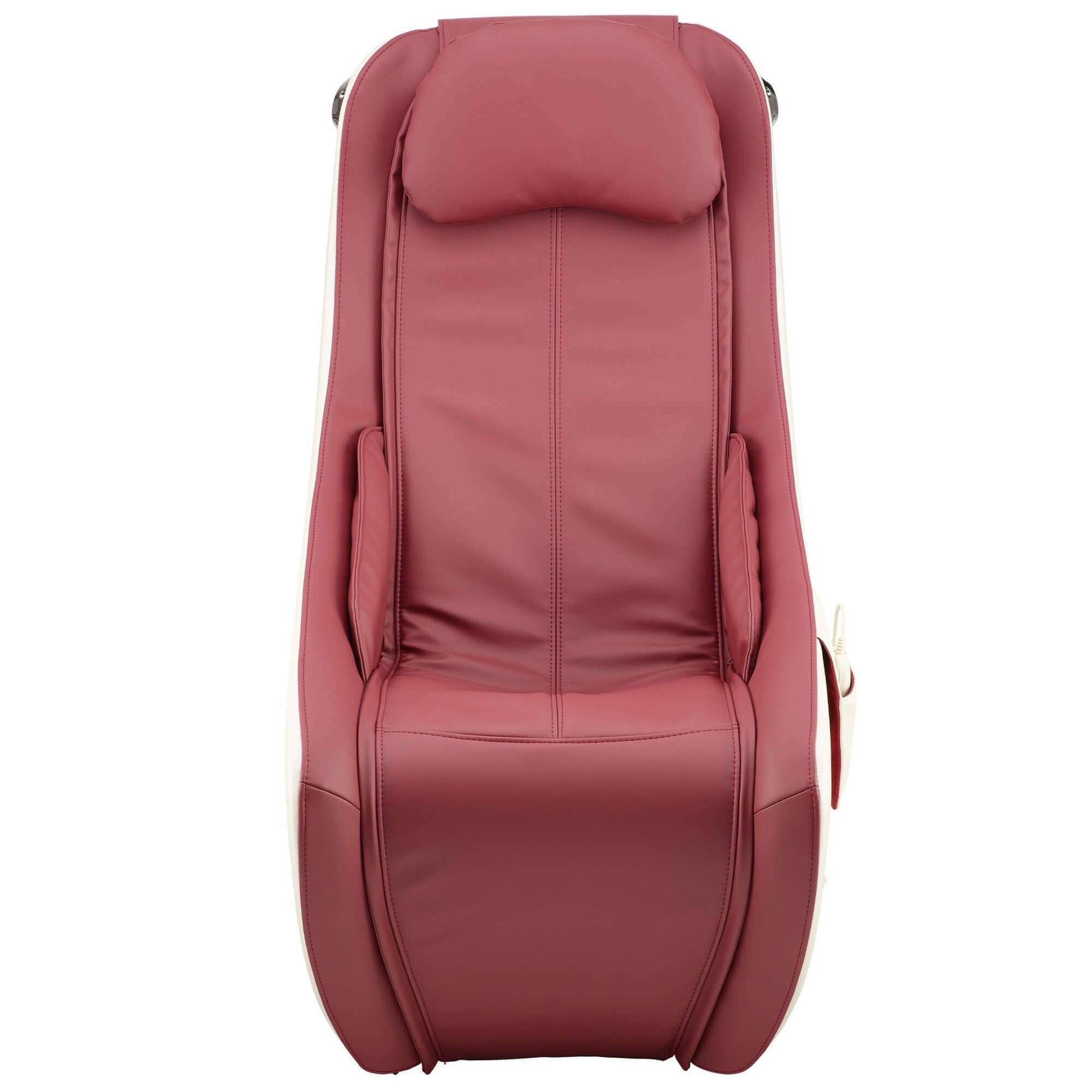 Synca Wellness CirC Massage Chair in burgundy color featuring ergonomic design for ultimate relaxation