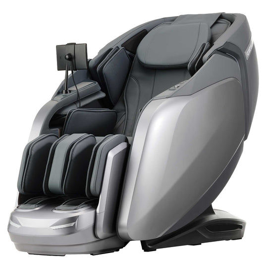 Fujiiryoki Cyber Relax Elite Massage Chair in silver with advanced electric massaging features