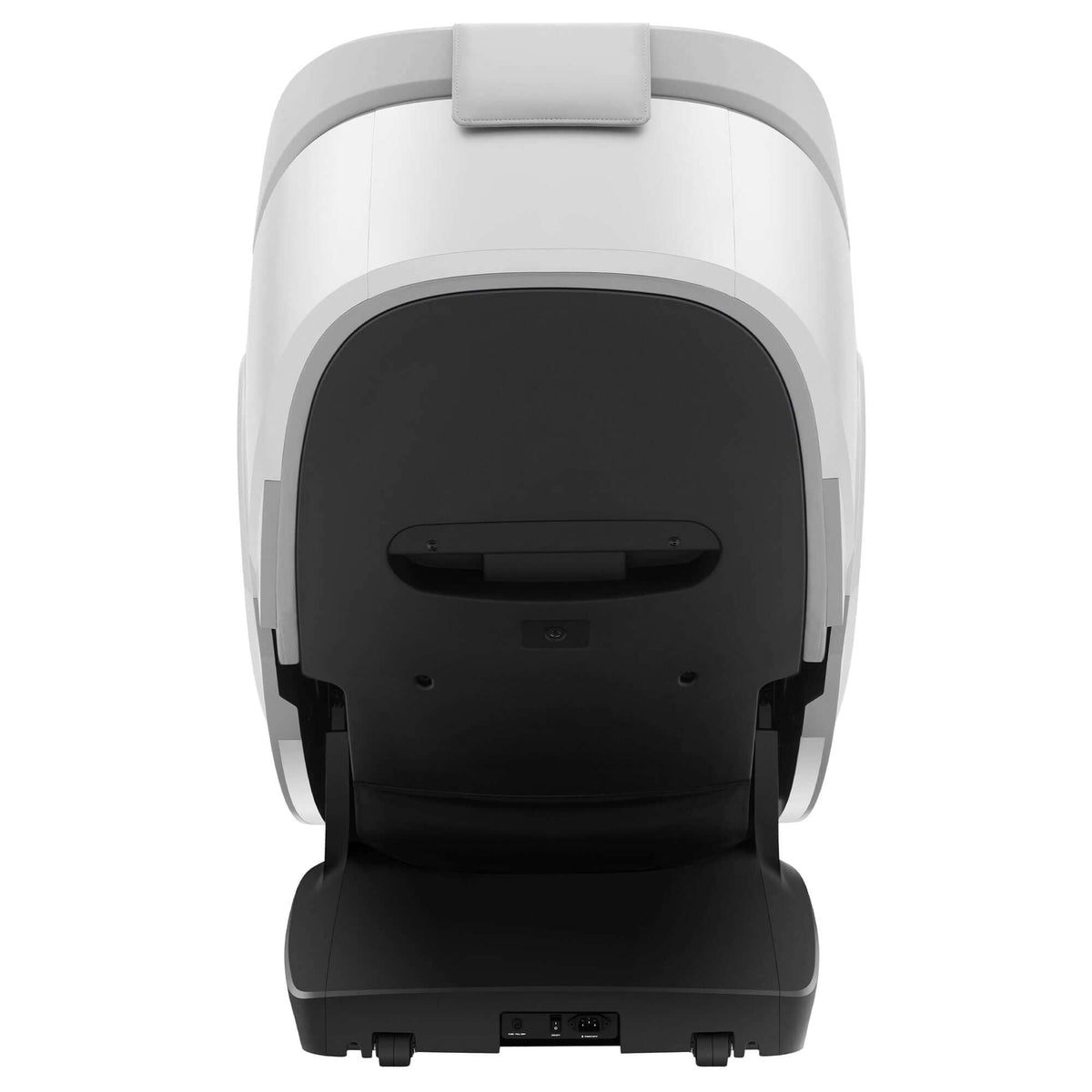 Cyber Relax Pro MR8000 massage chair with a white outer shell, black back panel, and broad padded base