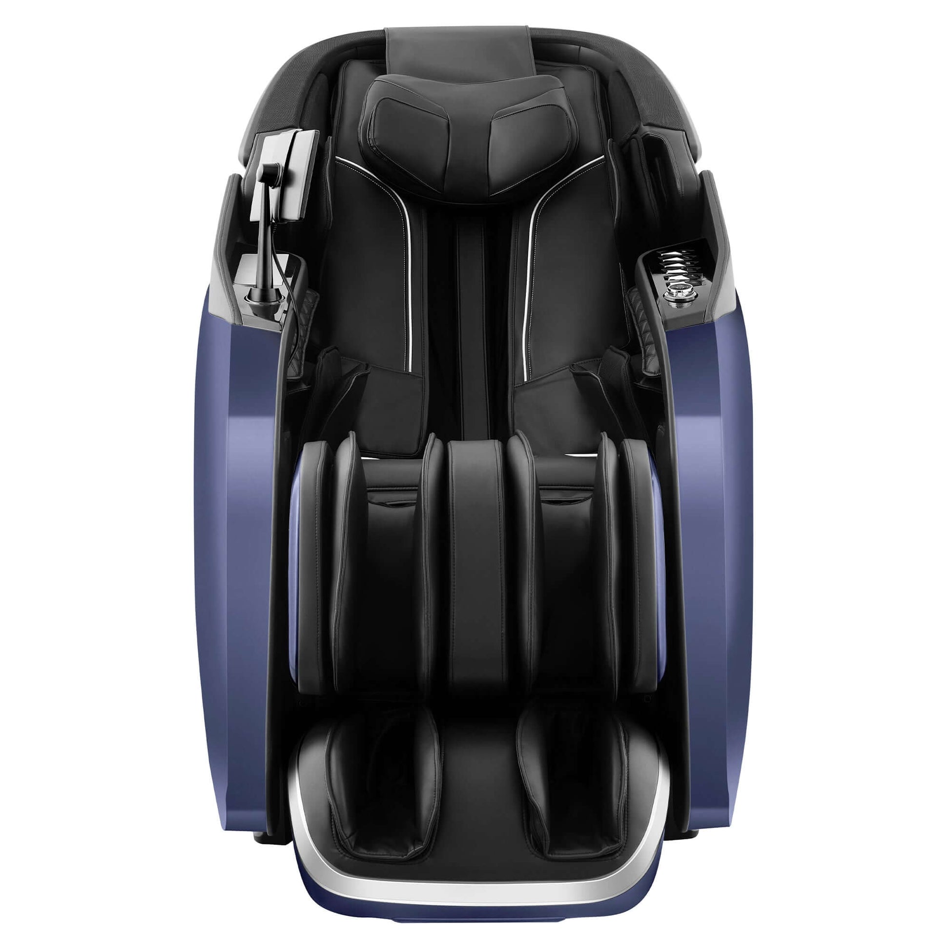 Fujiiryoki Cyber Relax Pro electric massaging chair in black and blue with full body massage features