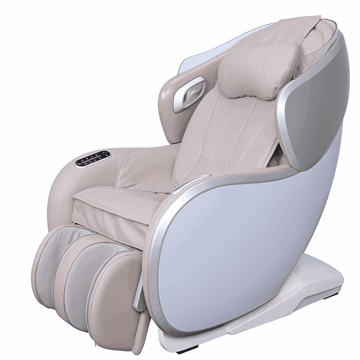 Fujiiryoki Synca Wellness CirC 3 beige full body massage chair with footrest head cushion and armrest controls